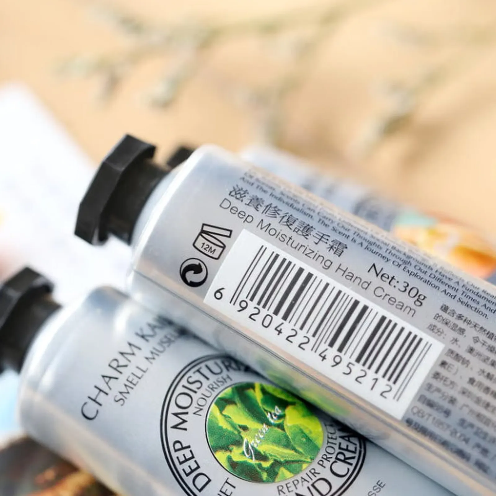 Handcream bottles