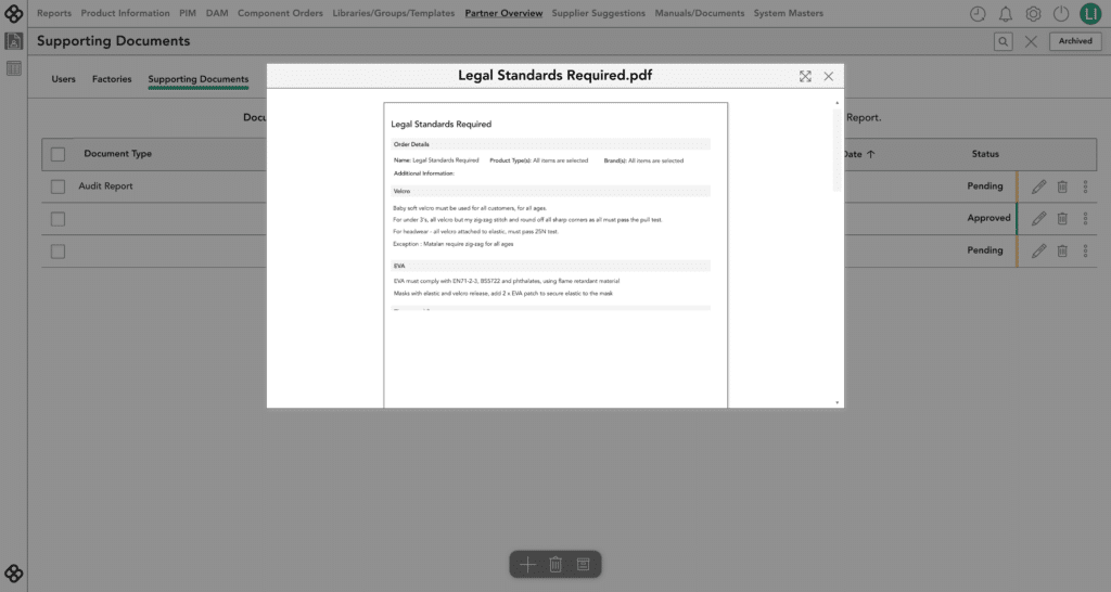 Certification