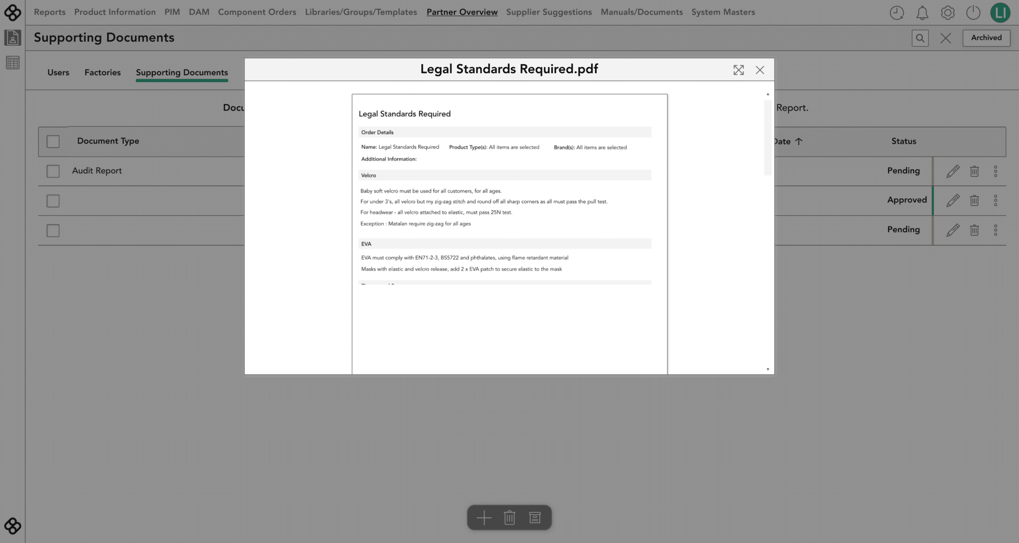 Certification