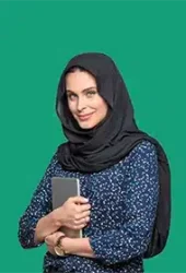 Woman-green-background